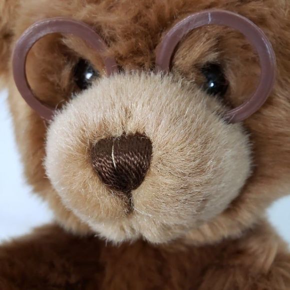 Gund Teddy Brown Bear with Eyeglasses Booker Plush 16" Stuffed Animal Glasses - Picture 10 of 10